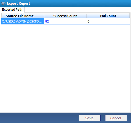 export-report