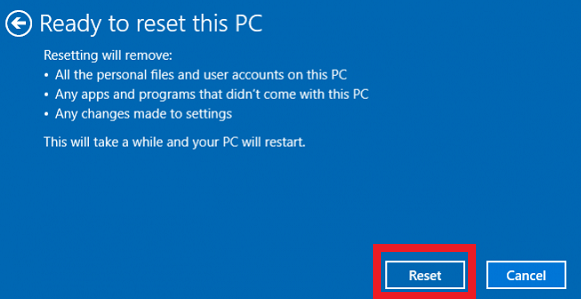 recover files after factory reset windows 10