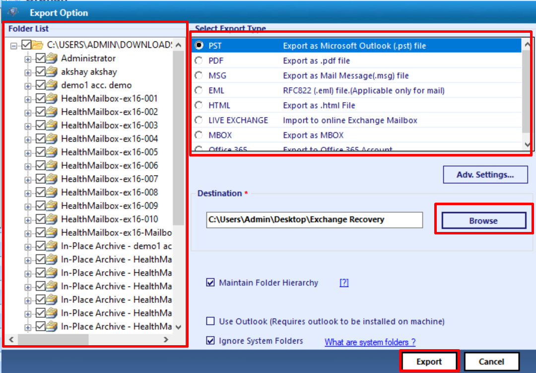 mailbox repair command exchange 2013