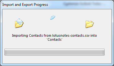 import contacts from lotus notes into outlook