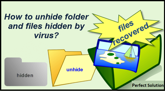 unhide files hidden by virus