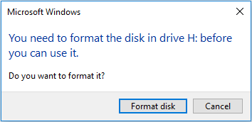 format disk error external hard drive fix