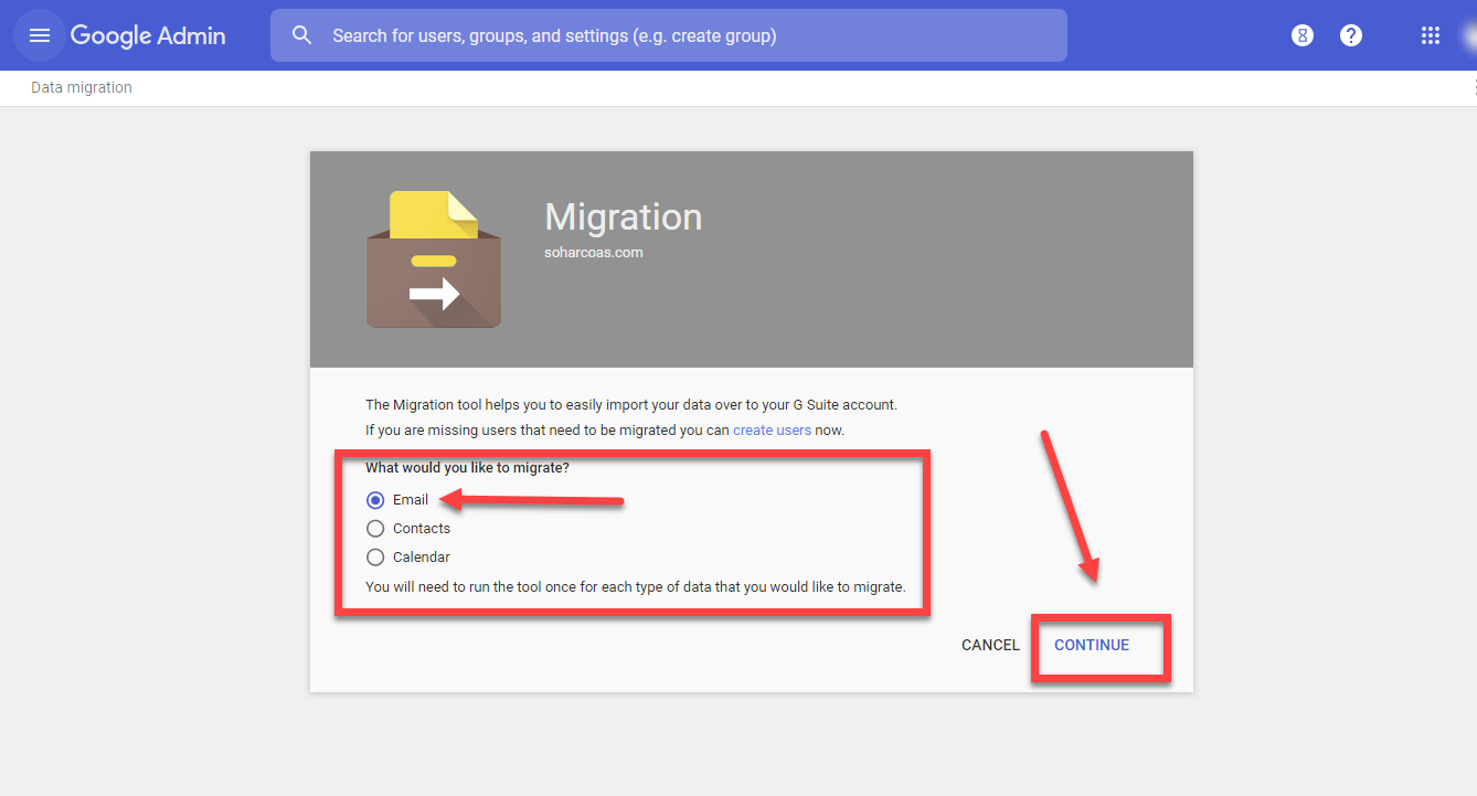 transfer google workspace to another domain