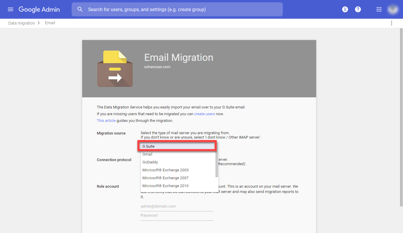 transfer google apps to new domain