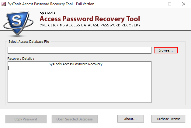 recover password from access database