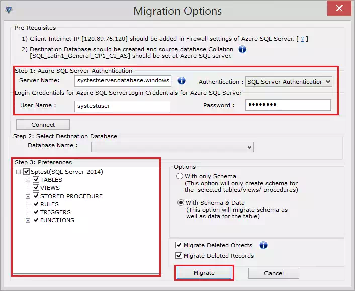 SQL ServerからAzure