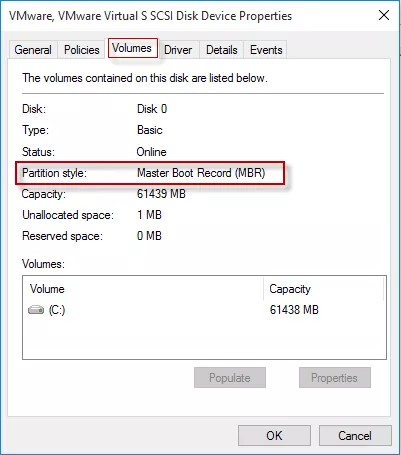 determine if partition is mbr or gpt