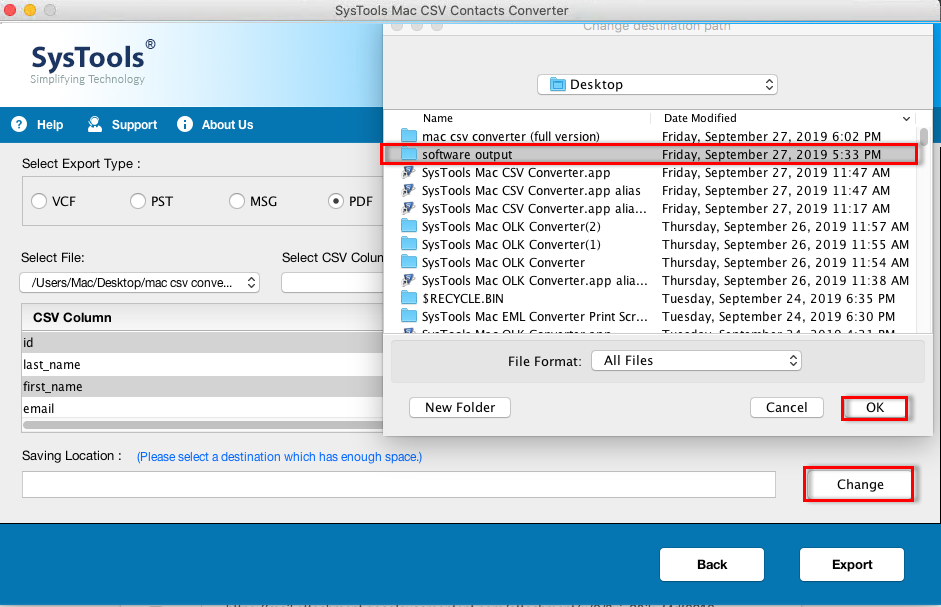 how to convert csv to PDF on mac free