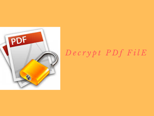 how to decrypt encrypted pdf