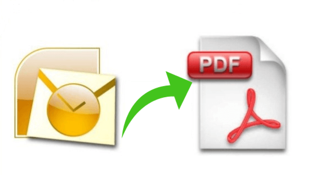 convert Outlook contacts to PDF file