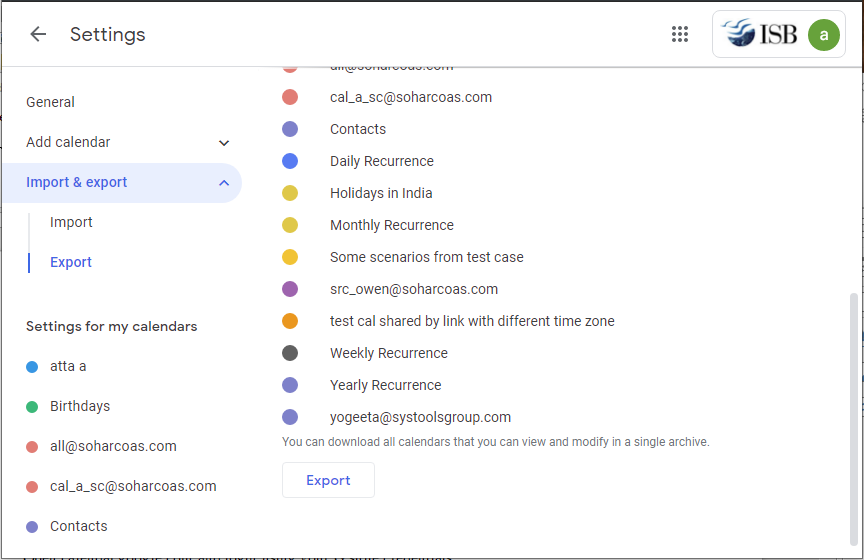 Convert G Suite Calendar to Outlook