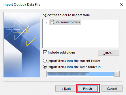 combine multiple outlook pst files