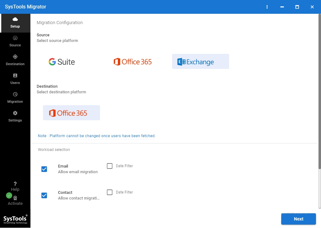 export office 365 contacts with a software