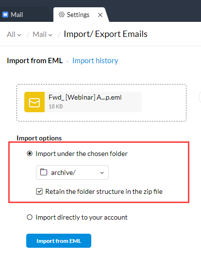 retain folder structure