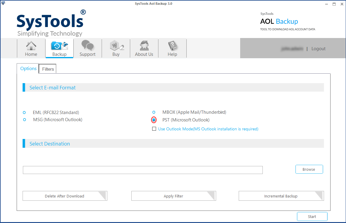 can't add aol to outlook