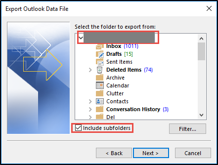 how to backup outlook emails to external hard drive