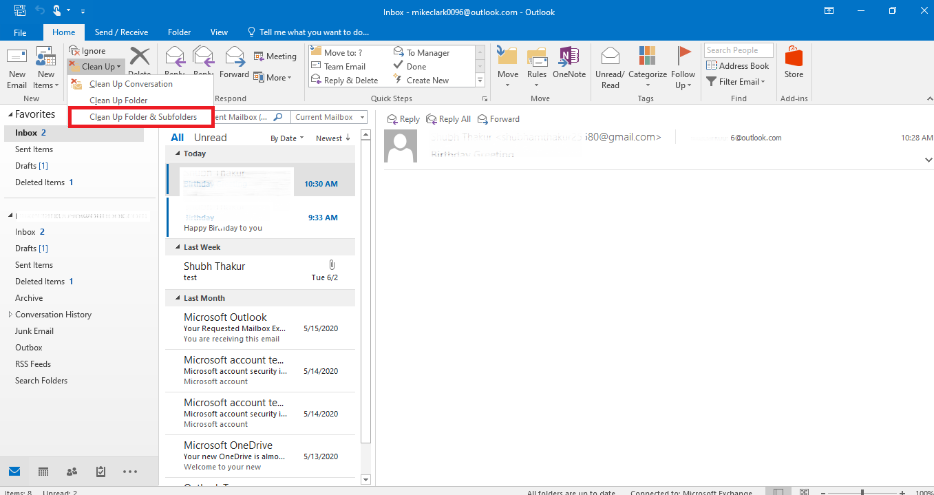 how to stop duplicate emails in outlook 2010