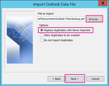 import msg files into outlook
