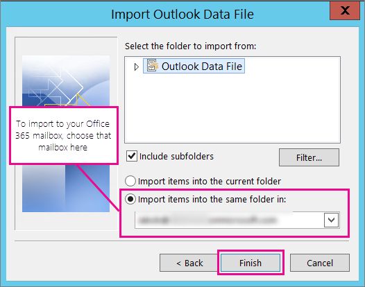 importing contacts into outlook