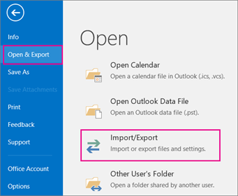 import contacts into outlook