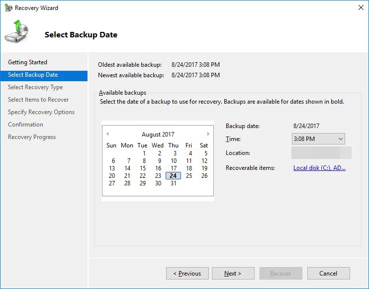 select date & time