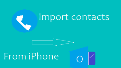 import contacts from iphone to outlook