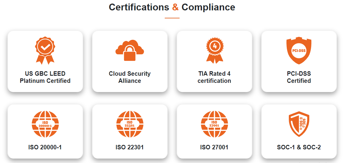 certifications and compliance