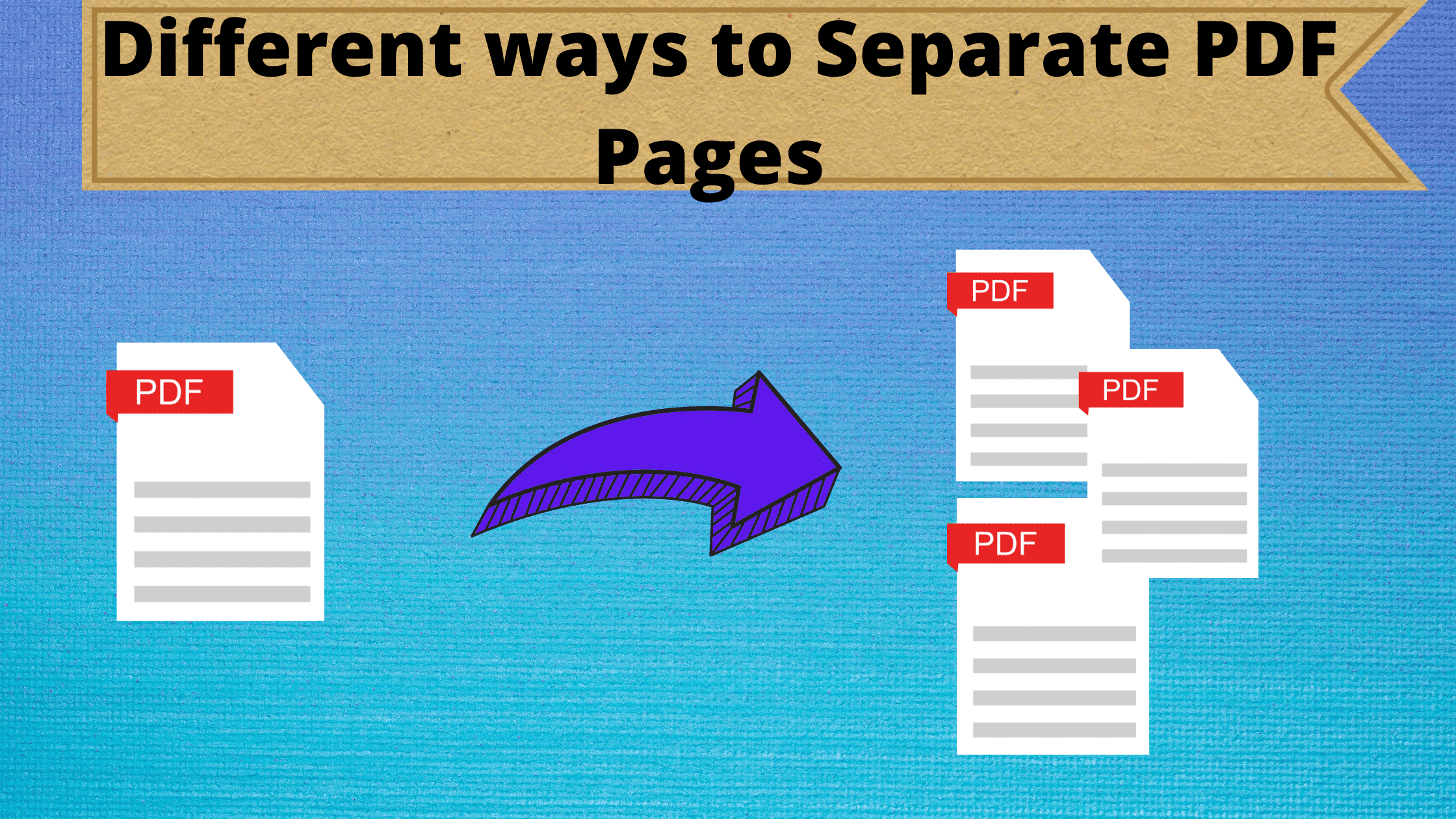 how to save pages of pdf as separate files