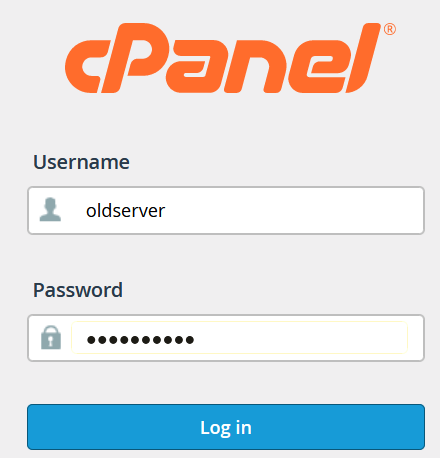 Open cPanel to move emails from one cpanel to another