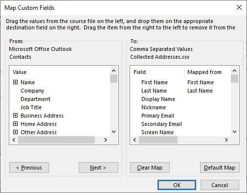 export email list from outlook to excel