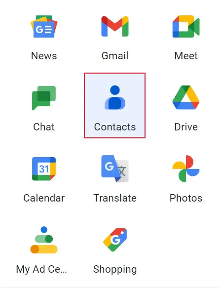 gmail contacts