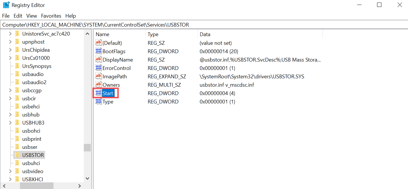 block usb ports in windows 10