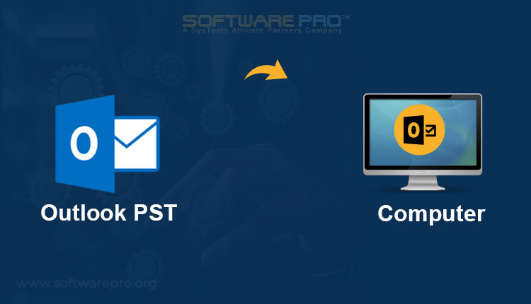 transfer outlook pst file from one computer to another