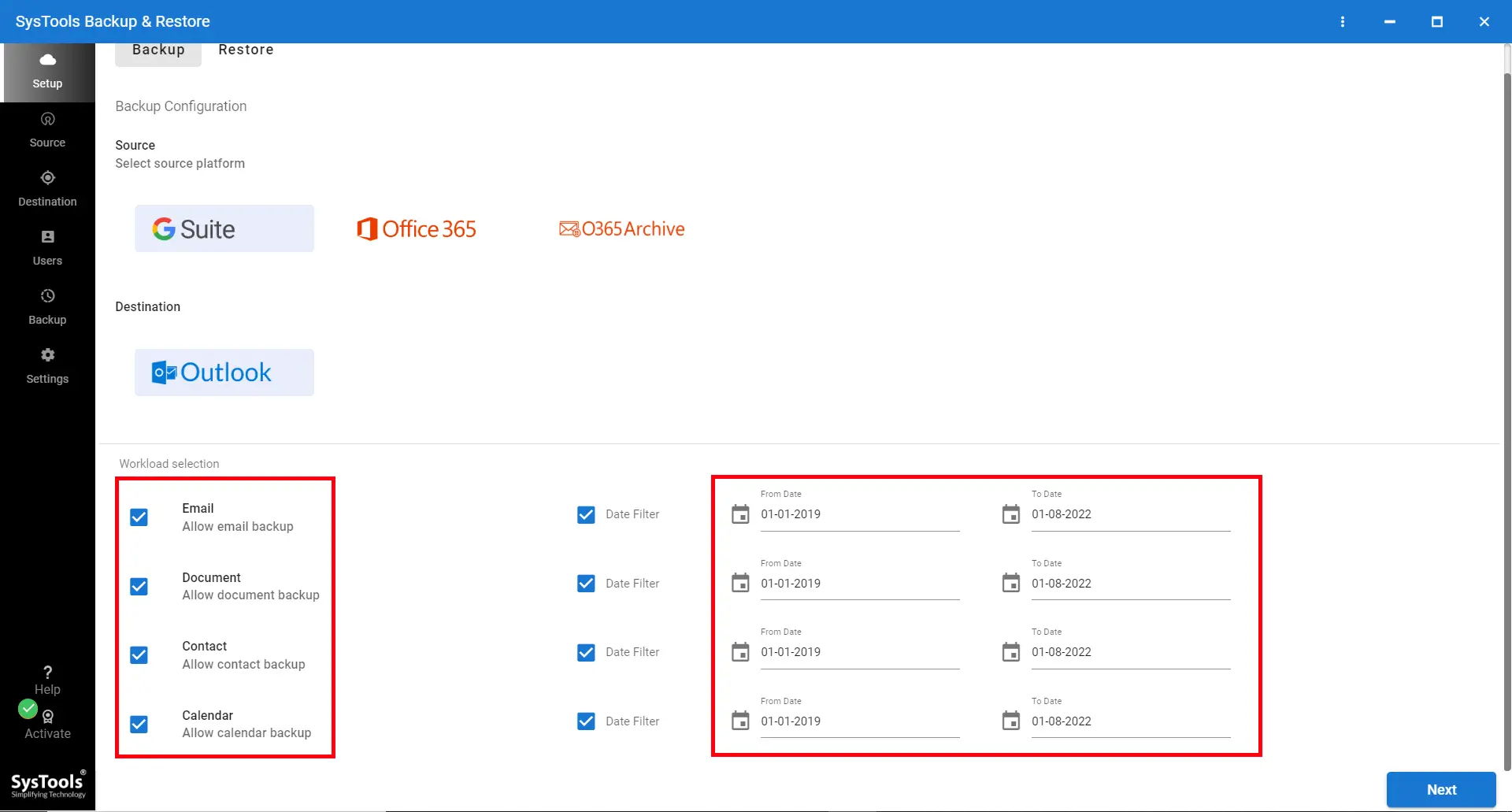 Select the data category