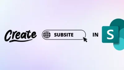 Create a Subsite in SharePoint Online