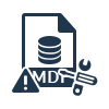 corrupt mdf file view