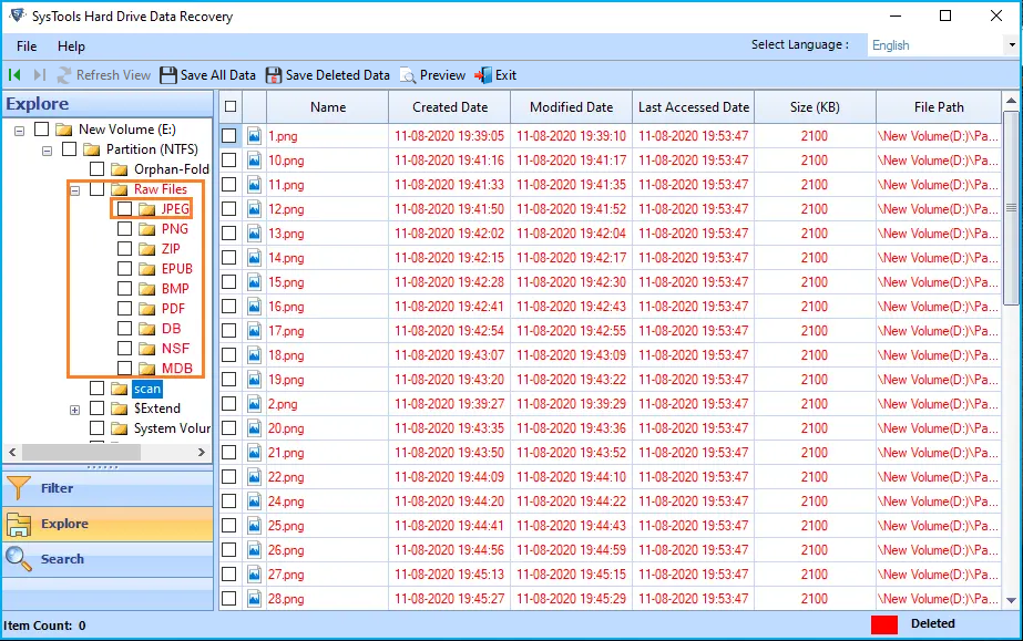 restore X3F files