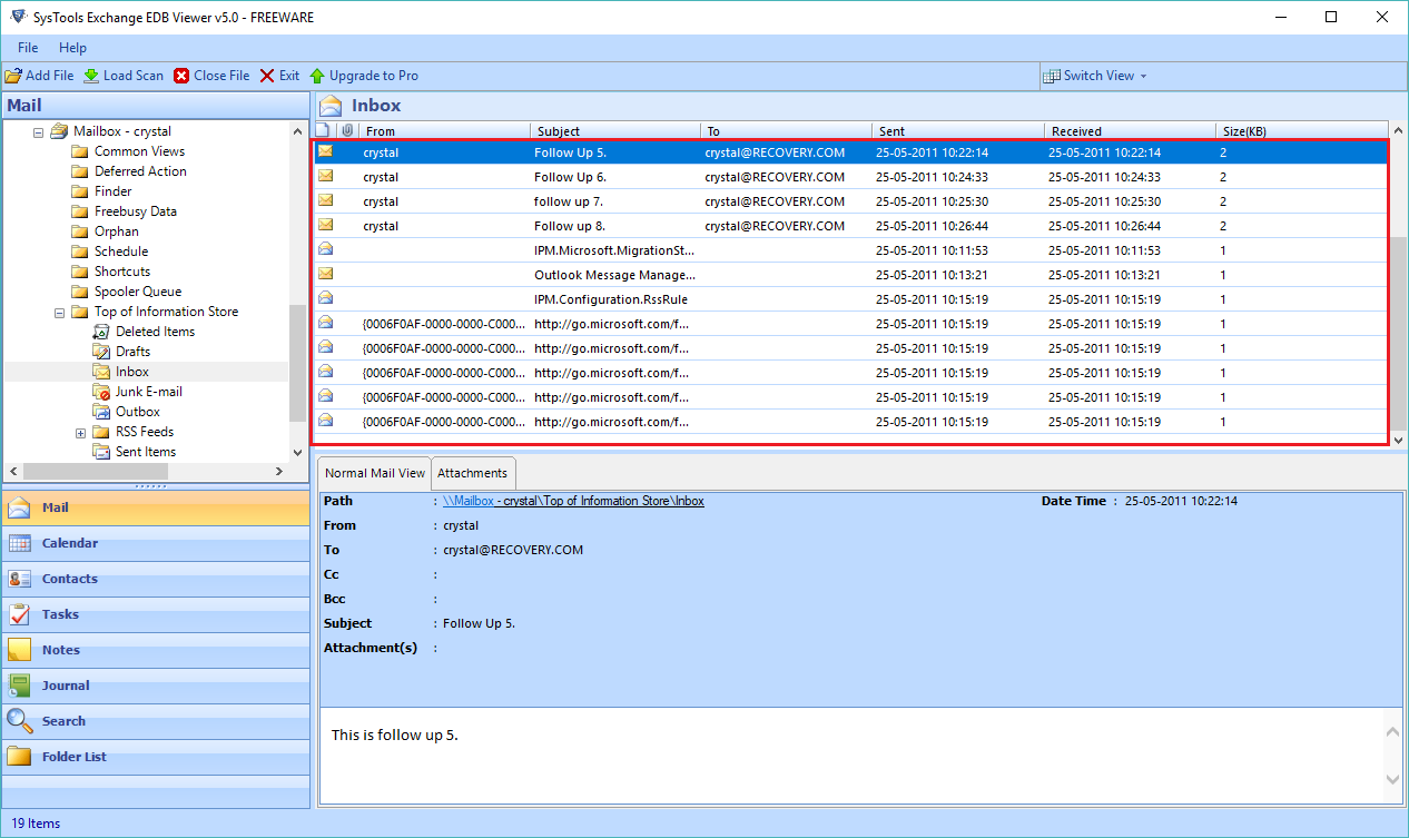 Read EDB File without Exchange