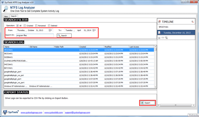 ntfs log file forensics