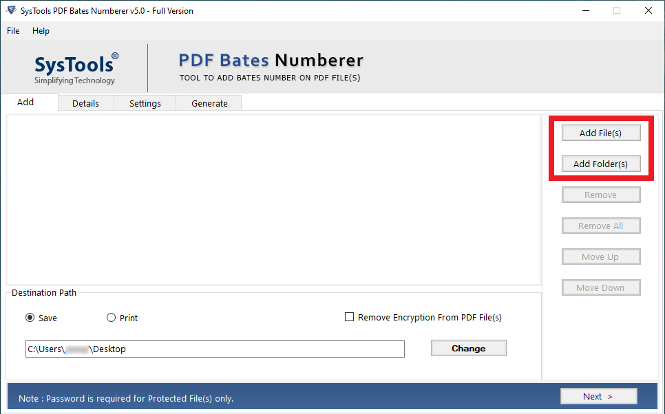 add page numbers to pdf files