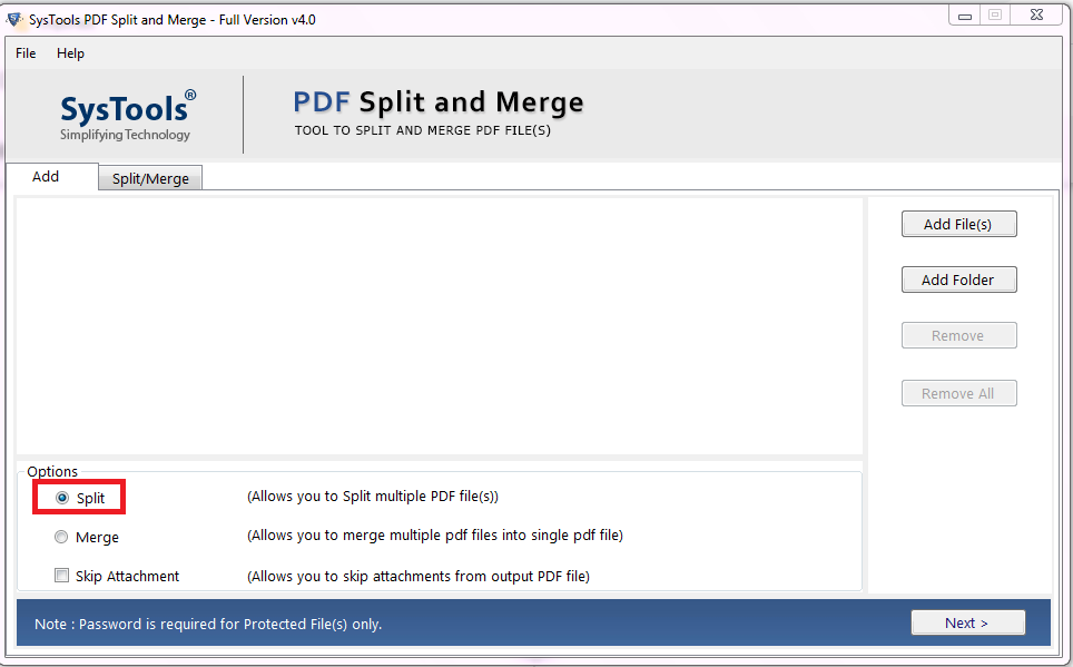 split pdf files windows 10
