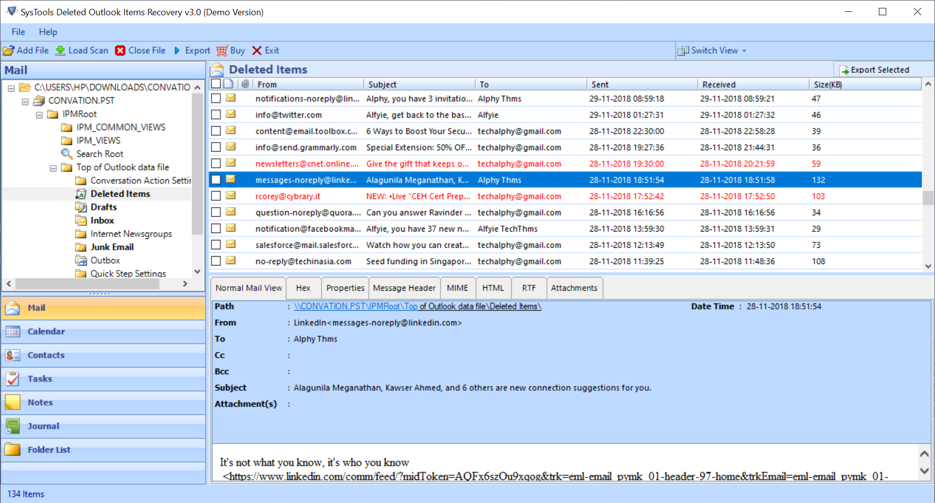 Recover Deleted Items From Outlook Using Best Recovery Tool