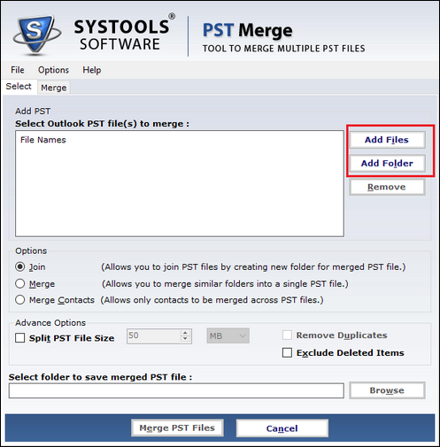 Combine Different PST Files